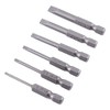 6pcs 50mm Slotted Screwdriver Bits Slotted Bits Hex Shank S2