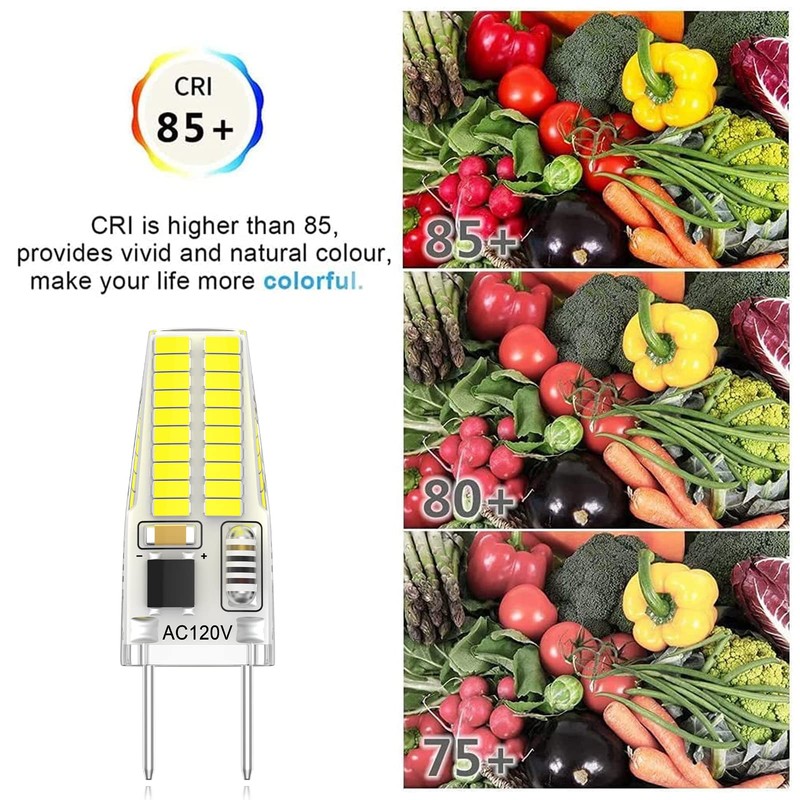 G8 LED Bulb Dimmable 3W Equivalent to 20W-25W Halogen Bulb,