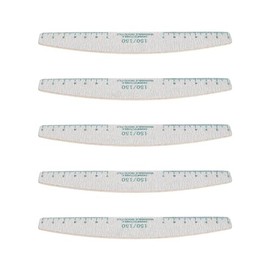 ZJchao 50 Limas de Uñas de Grano 150/150, Limas de Manicura para Uñas Acrílicas, Lavables, Reutilizables