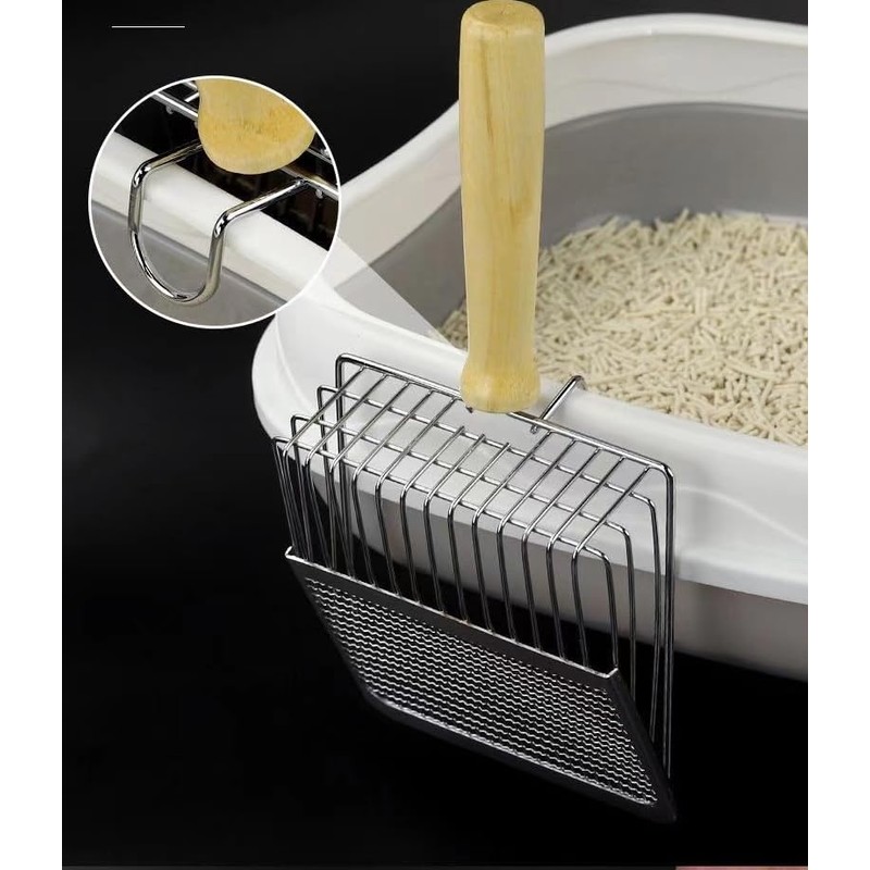 Xygobla Stainless Steel Cat Litter Scoop Holder