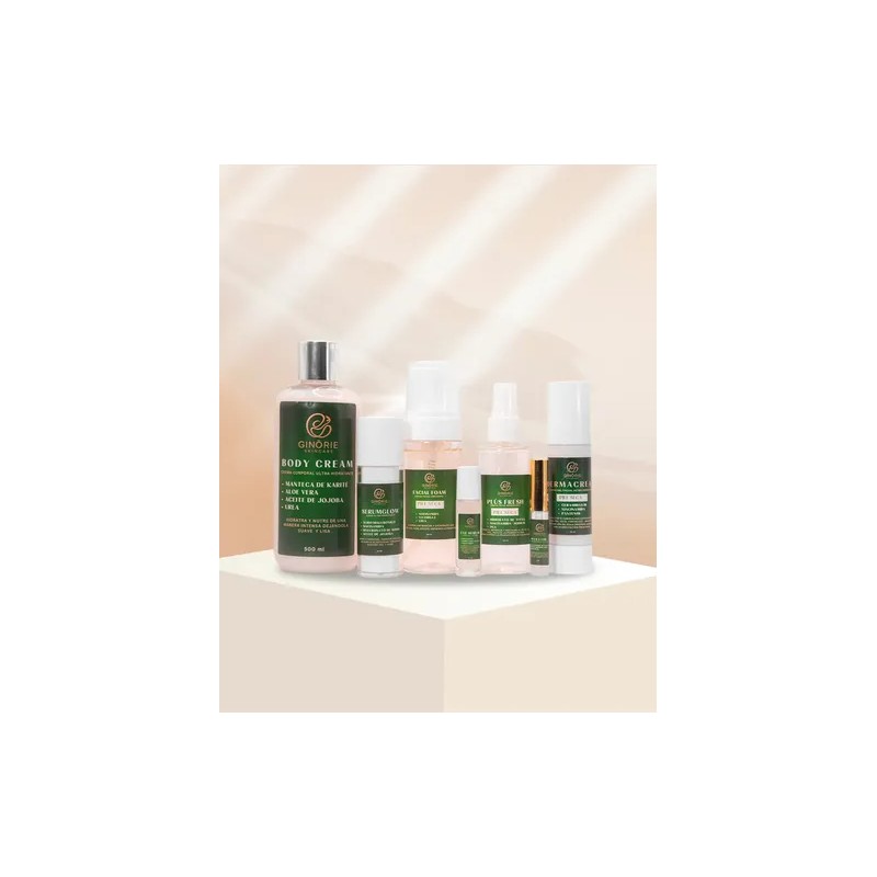 Kit Ácido Hialurónico+cremahumectante+serum Piel Seca 7pza