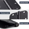 Rounded Door Hinges 3 x 3 inch, 5/8 Radius, Matte