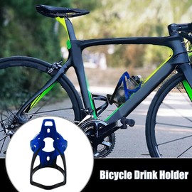 X AUTOHAUX 1 Set Universal Bike Water Bottle Cage Holder with Screws and Wrench for Bicycle Plastic Black Blue