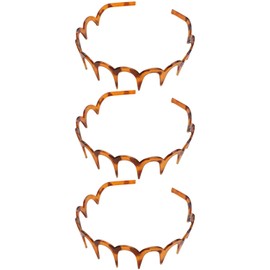IPNSDON 3Pcs Zig Zag Headband,U Shape Fashion Tooth Hair Comb Headband Zigzag Headband,Women'S Adjustable Tooth Headbands,Fashionable Ladies Teeth Headband,Non-Slip Hair Accessories,for Women