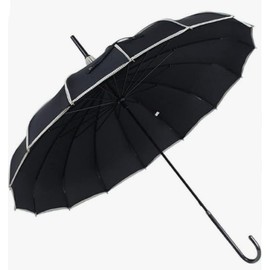 chenwen Pagoda Peak Old-Fashionable Ingenuity Umbrella Parasol Sun Parasol Rain umbrella Bridal Wedding Decoration Umbrellas (Black)