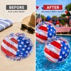 2-Pack Patriotic Beach Balls for Pool Parties – 20-Inch Confetti