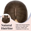 S-noilite Human Hair Toppers for Thinning Hair Women Real Hair