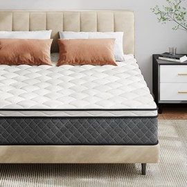 ONBRILL Full Mattress,12 Inch Hybrid Mattress in a Box with Memory Foam,Motion Isolation Individually Wrapped Pocket Coils Mattress,Medium Firm Full Bed Mattresses CertiPUR-US Certified