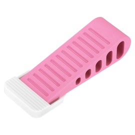 sourcing map 1 Pcs Door Stoppers for Bottom of Door, 30mm/1.18 Inch Door Stops, Rubber Door Stopper Wedge Anti Slip, Window Stopper Door Stackable, Pink