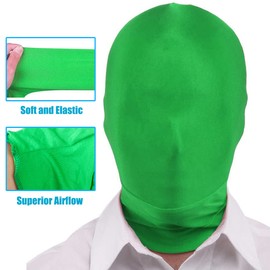 BOLLUMA Photography Chromakey Green Mask Hood, Invisible Effect Background Green Screen Mask for Photo Studio Video Special Effect Live Streaming