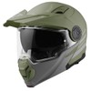 Bogotto FG-102 Duo Fibreglass Flip-Up Helmet, Matte Green, M