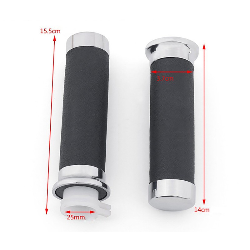 2PCS Motorcycle Throttle Handle Comfortable Grasp Slip Resistant Shockproof Handlebar