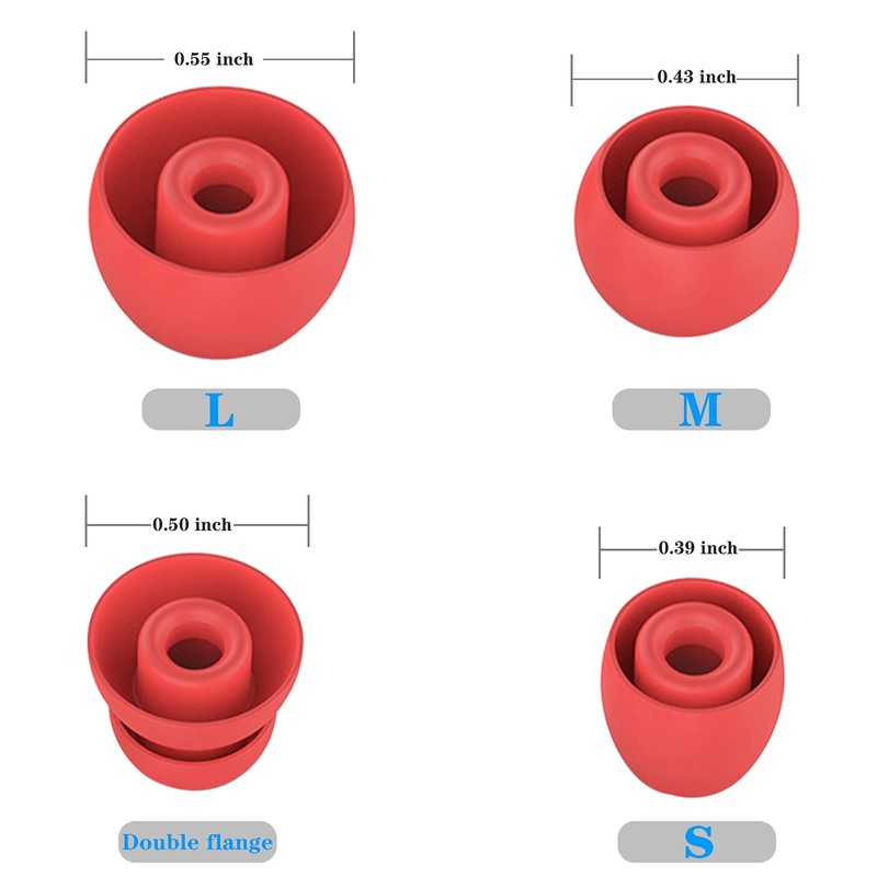 4 Pair Replacement Eartips Silicone Earbuds Buds Set for Powerbeats