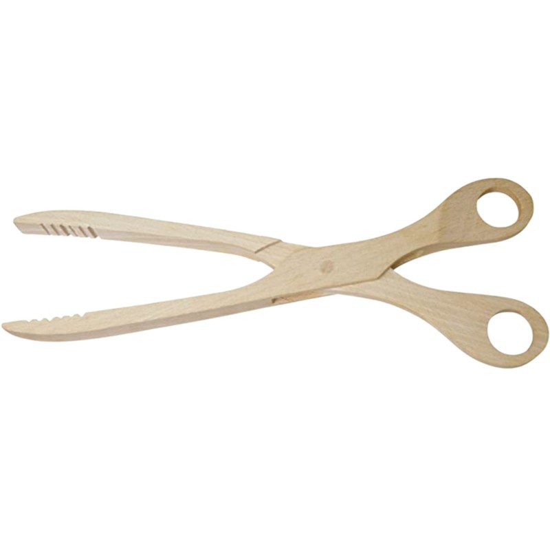 teemando® Wooden Scissors, Cucumber Tongs, 28 cm, Wooden Scissors