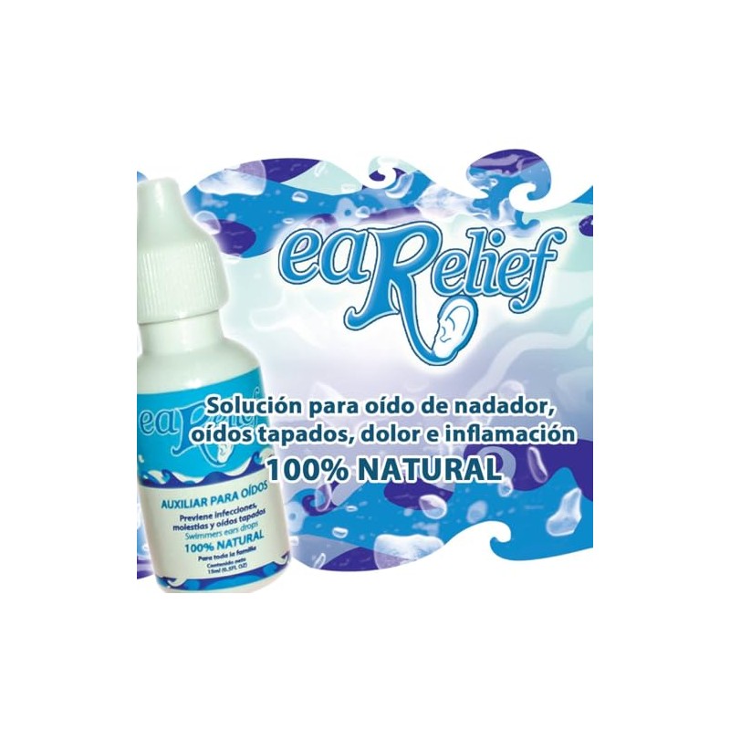 Earelief para oído de nadador (swim ear) secado de oídos