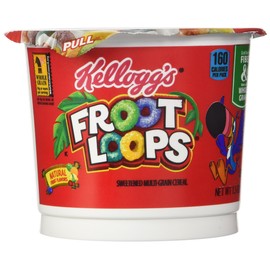 Kellogg's Froot Loops Breakfast Cereal, Single-Serve 1.5Oz Cup, 6 Cups/Box