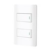 Volteck PA-APDO1-ELB, Placa armada blanca 1 interruptor sencillo y 1