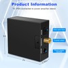 Aswalling Portable 3.5mm Jack Coaxial Optical Fiber Digital to Analog