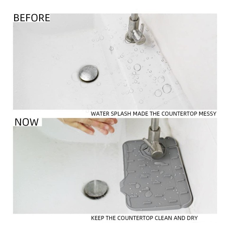 Splash Catcher Guard and Soap Sponge Holder, Splash-proof Water Absorbent
