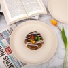 ejonirinjonir EI 18pcs Beige Wheat Straw Plates,Unbreakable Dinner Plates,Reusable Deep