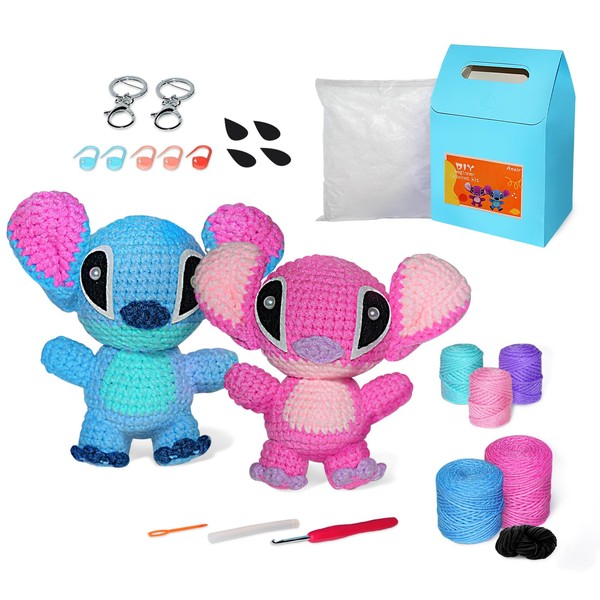 Crochet Kit for Beginners Adults，Start Crotcheting Kit for Kids， Easy