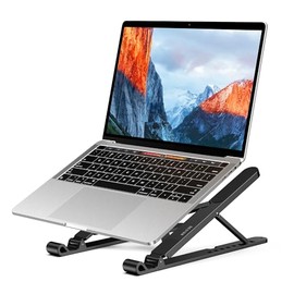 BESIGN LS01 Pro - Soporte ergonómico para computadora portátil, portátil y ajustable, compatible con Air Pro, Dell XPS, HP, Lenovo More 10-15.6 pulgadas (negro)
