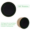 Jasenna Round Leather Art Supply Organizer,Remote Control Holder,360 Degree Rotating,Multi-Functional