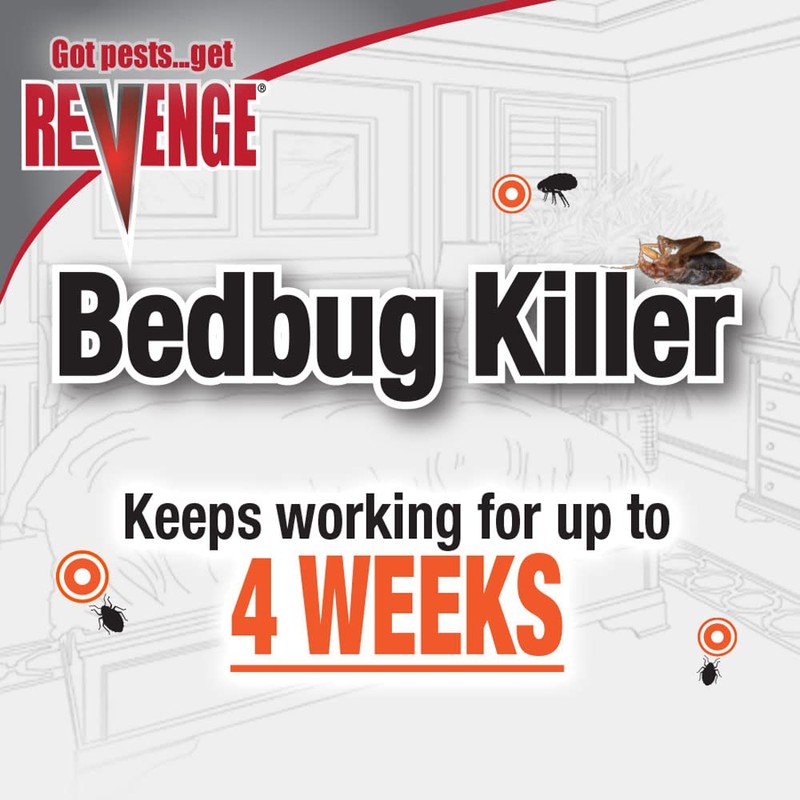 Revenge Bedbug Killer, 32 oz Ready-to-Use Spray, Long Lasting Odorless