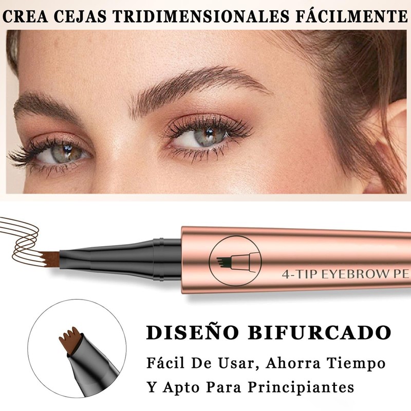 3D Microblading Cejas Tatuaje Lápiz 4 Tenedor Tip, lápiz de