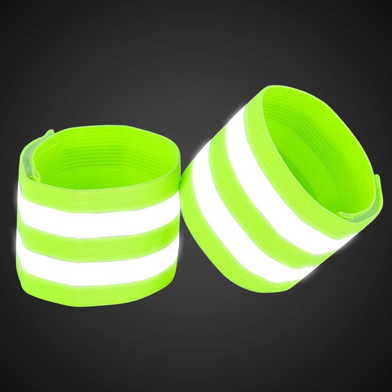 X AUTOHAUX 4 Pcs Reflective Bands for Wrist Reflective Wristbands