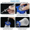 Transparent Drill Dust Cover Set, Six Sided Ear Hole Design,