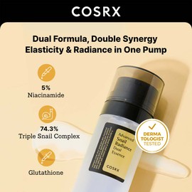 COSRX [COSRX]Advanced Snail Radiance Dual Essence 80ml