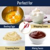 Rotary Egg Beater Manual Hand Crank Mixer - Stainless Steel
