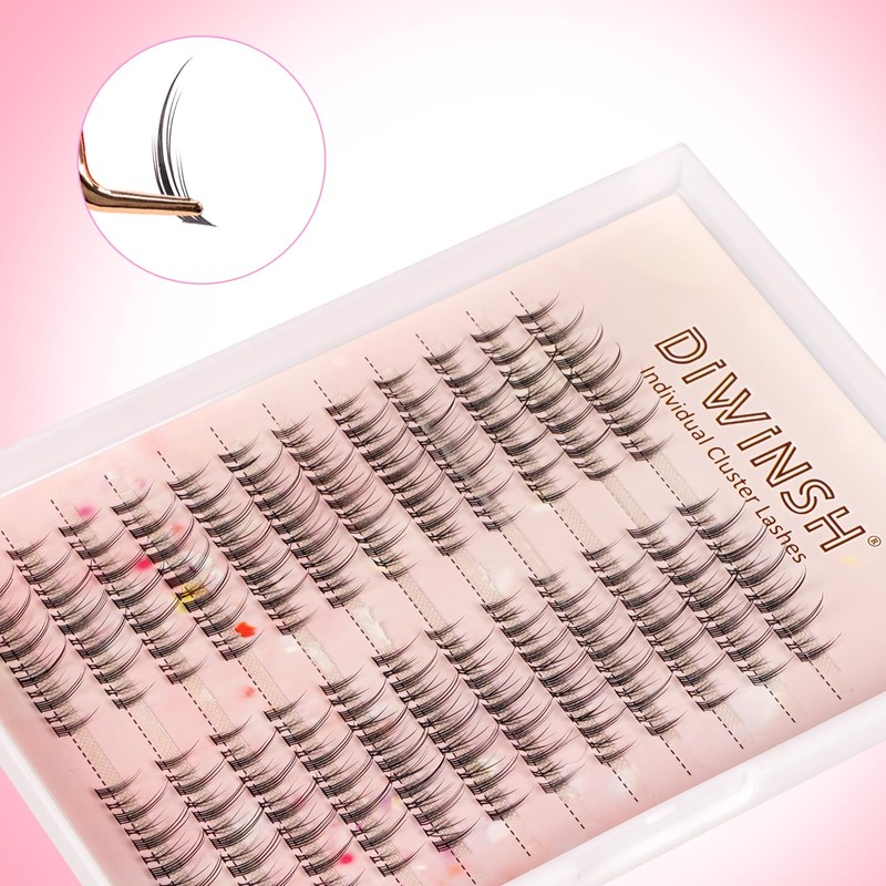 Cat Eye Manga False Eyelashes - Natural, Fluffy, Lashes Cluster