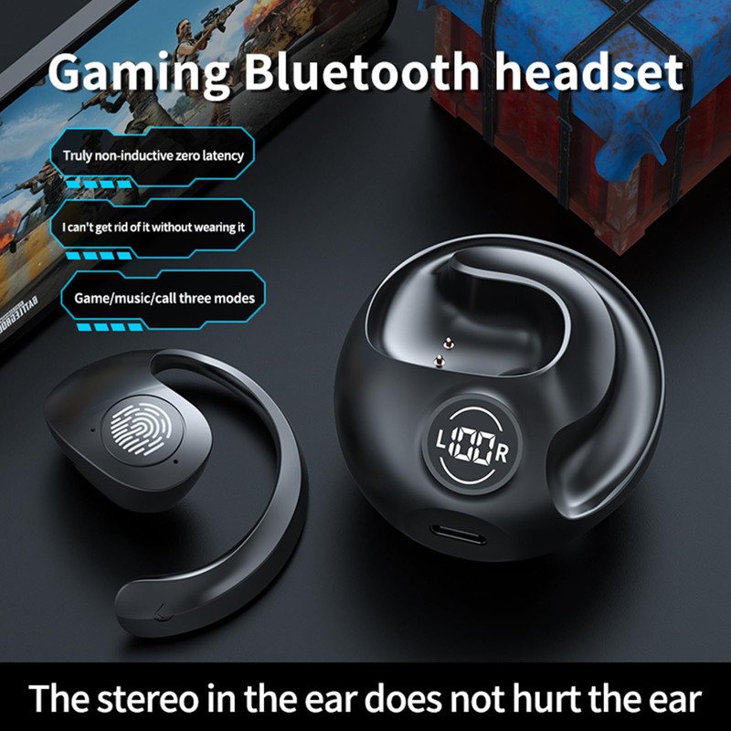 Wireless Earbuds with LED Digital Display, Dual Mic, Wireless Charging