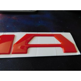 Advanced Trims NEW RED 3D RAISED DOMED TAILGATE INSERT LETTERS FITS TOYOTA TACOMA 2016-23