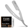 100 Blades + Facón Classic Professional Straight Edge Barber Razor