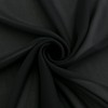 CHUQING Black Chiffon Table Runner 27x120 Inches Wedding Tablecloth Sheer