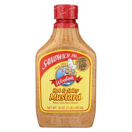 Woeber Mustard Sandwich Pal Hot Spicy, 16 oz