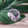 LONGWIN 60mm W Crystal Diamond Paperweight Ornament Home Decoration Rose