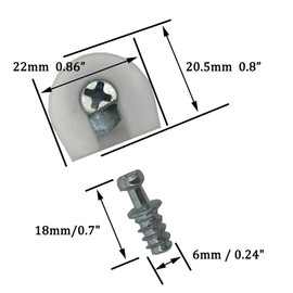 XMHF 30 Pieces Shelf Support Holder White Pin Peg with Screws
