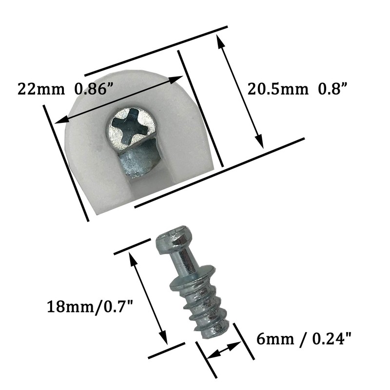 XMHF 30 Pieces Shelf Support Holder White Pin Peg with