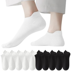 Adcey Women's Ankle Socks, Antibacterial, Odor Resistant, Comfortable, Prevents Falling Off, Cotton, Breathable, Sweat Absorbent, Quick Drying, Non-stuffy, Thin, Soft, Cute, Anti-Slip, No Shedding,