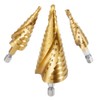 Hex Step Drill, Sharp Titanium Coated Spiral High Speed Steel