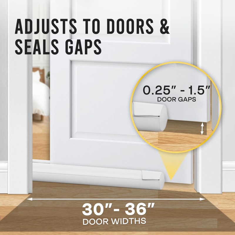 Comfyanno Under Door Draft Stopper - Bottom Door Gap Filler