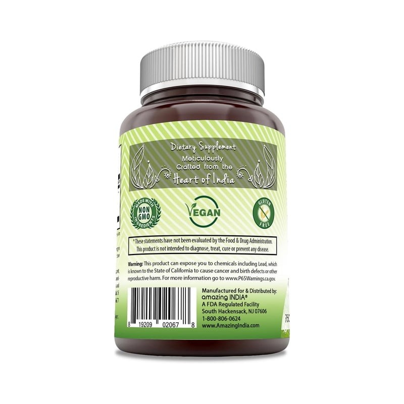 Amazing India Organic Triphala Salud Digestiva Detox 120cáps