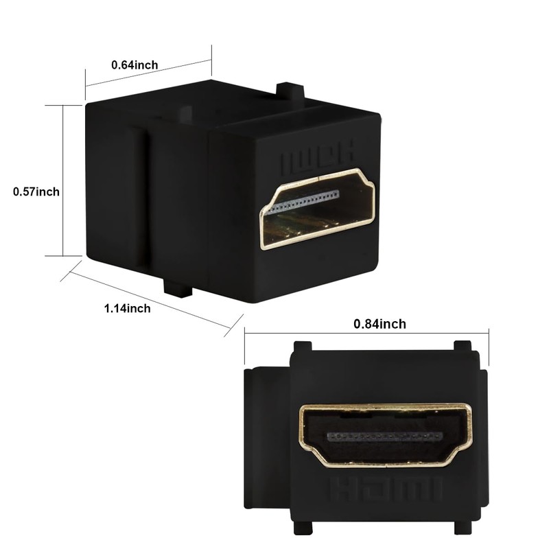 Exiron 4K HDMI Keystone Jack 4K Keystone HDMI Jack Coupler
