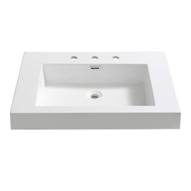 Fresca Potenza 28" White Integrated Sink/Countertop