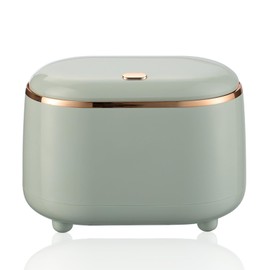 xiaoxianxian Table Rubbish Bin, Small Table Waste Bin, 2 L Portable Mini Waste Bin for Bedrooms, Dining Rooms, Bathrooms, Offices (Green)