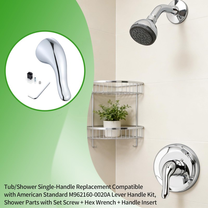 gcbcrit Shower Handle Replacement for American Standard M962160-0020A Lever Handle